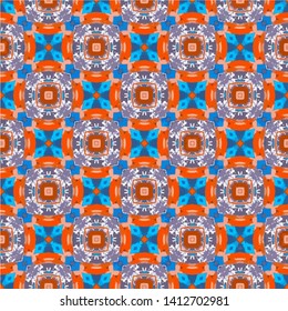 Creative abstract Islamic traditional seamless pattern style background. Stylish fabric print with ethnic ornate design
