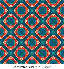 Creative abstract Islamic traditional seamless pattern style background. Stylish fabric print with ethnic ornate design