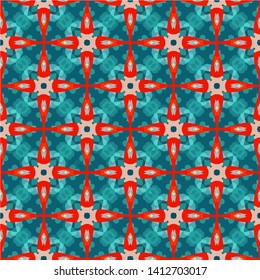Creative abstract Islamic traditional seamless pattern style background. Stylish fabric print with ethnic ornate design