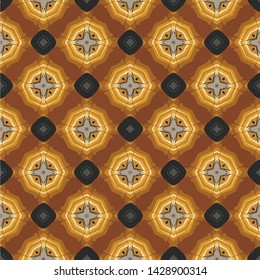 Creative abstract Islamic traditional seamless pattern style background. Stylish fabric print with ethnic ornate design