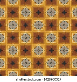 Creative abstract Islamic traditional seamless pattern style background. Stylish fabric print with ethnic ornate design