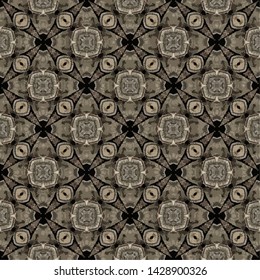 Creative abstract Islamic traditional seamless pattern style background. Stylish fabric print with ethnic ornate design
