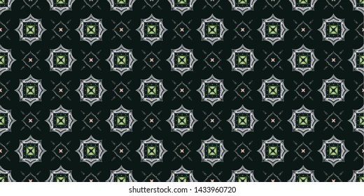 Creative abstract Islamic traditional seamless pattern style background. Stylish fabric print with ethnic ornate design