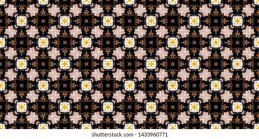 Creative abstract Islamic traditional seamless pattern style background. Stylish fabric print with ethnic ornate design