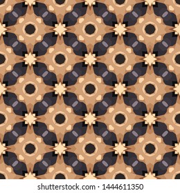 Creative abstract Islamic traditional seamless pattern style background. Stylish fabric print with ethnic ornate design