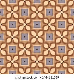 Creative abstract Islamic traditional seamless pattern style background. Stylish fabric print with ethnic ornate design