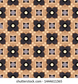 Creative abstract Islamic traditional seamless pattern style background. Stylish fabric print with ethnic ornate design