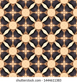 Creative abstract Islamic traditional seamless pattern style background. Stylish fabric print with ethnic ornate design