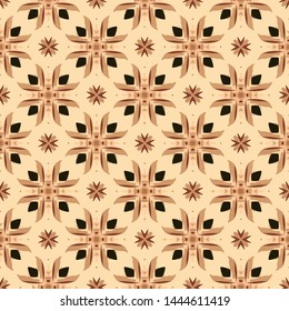 Creative abstract Islamic traditional seamless pattern style background. Stylish fabric print with ethnic ornate design