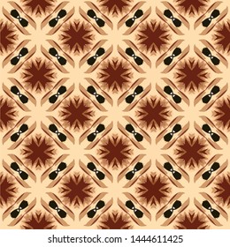 Creative abstract Islamic traditional seamless pattern style background. Stylish fabric print with ethnic ornate design
