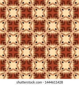 Creative abstract Islamic traditional seamless pattern style background. Stylish fabric print with ethnic ornate design