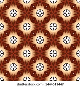 Creative abstract Islamic traditional seamless pattern style background. Stylish fabric print with ethnic ornate design