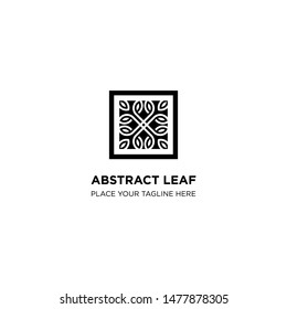 creative abstract leave logo templates. boutique leaf designs
