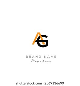 Creative Abstract Letter AG Logo Design, AG Logo Design For Business, Fashion, Branding, Signature