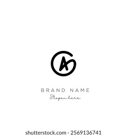 Creative Abstract Letter AG Logo Design, AG Logo Design For Business, Fashion, Branding, Signature