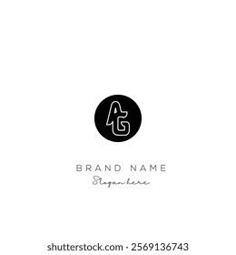 Creative Abstract Letter AG Logo Design, AG Logo Design For Business, Fashion, Branding, Signature