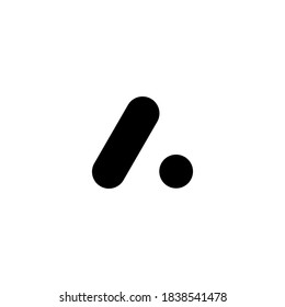 Icono de vector de diseño de la letra abstracta creativa A y el logotipo de flecha 