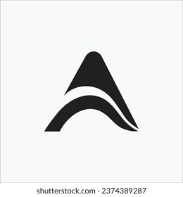 Creative abstract A letter design logo