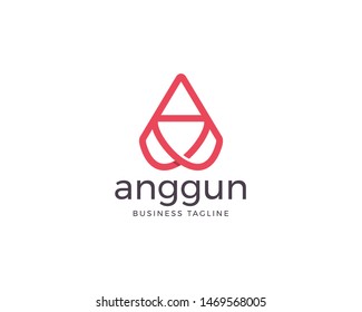 Creative abstract letter A logo design. A letter vector logo template. Initial alphabet vector icon. Creative line letter initial A logo design template