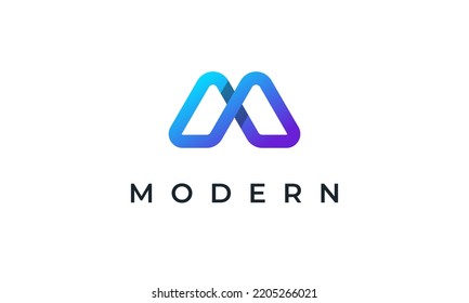 Creative Abstract Letter M Logo