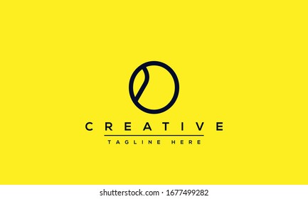 Plantilla de diseño del logotipo de letra abstracta creativa O. Icono de OO basado en monograma y símbolo en vector.