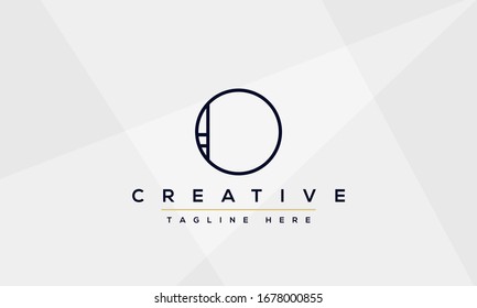 Kreative abstrakte Buchstaben-O-Design-Vorlage. OO-Icon initiale basierte Monogramm und Symbol in der Vektorillustration.