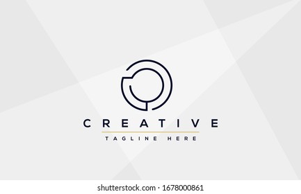 Creative abstract letter O logo design template. OO icon initial based monogram and symbol in vector.