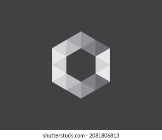 Elementos de plantilla de diseño de iconos de logotipo de carta O