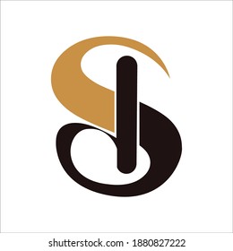 Creative abstract letter sd logo design. Linked letter ds logo design.