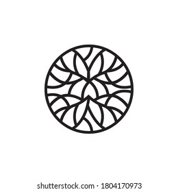 Creative abstract Life root on white background vector logo design template. 
