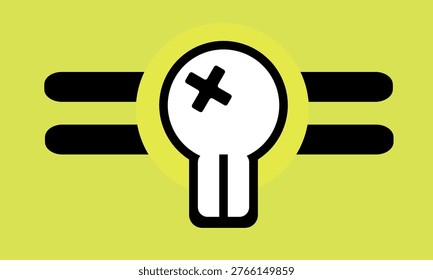 Creative Abstract Light Bulb Concept with Glowing Energy Idea Background