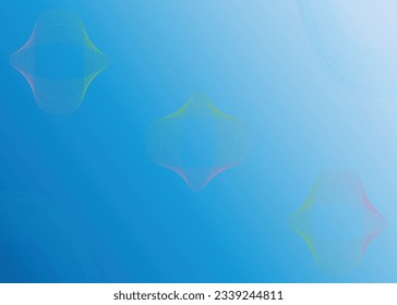 Creative abstract line blue background vector template