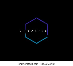 Creative Abstract Line Stroke Polygonal Logo