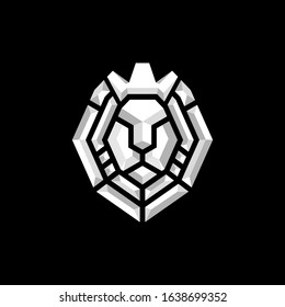 Creative Abstract Lion Logo Design Illustration