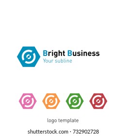 Creative abstract logo design template. Logo set, vector illustration.