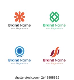 Creative Abstract Logo Designs for Modern Branding and Corporate Identity Development Across Diverse Industries Offering Unique Visual Solutions