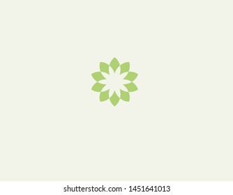 Creative Abstract logo icon geometry pattern flower for beauty salon or spa