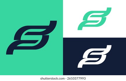 Creative abstract logo letter S.