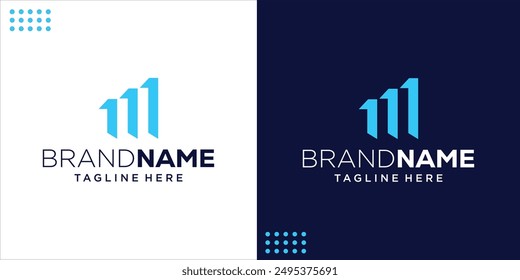 Logotipo Abstractas Creativo M Building, Inspiración de diseño, Ilustración, Vector