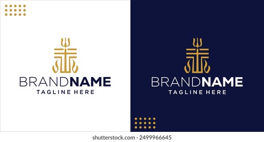 Creative Abstract Logo Pillar Law Up, Design Inspiration, Illustration, Vector