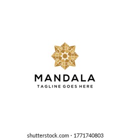 Creative abstract luxury mandala logo design