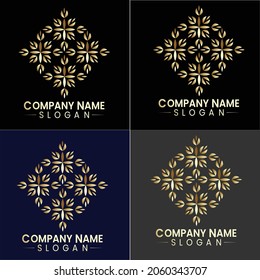 Kreatives abstraktes Mandala Logo-Design