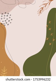 creative abstract memphis background decorated with hand drawn floral and graphic elements. EPS 10