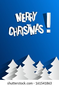 Creative Abstract Merry Christmas Card vector illustration
