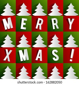 Creative Abstract Merry Christmas Card vector illustration