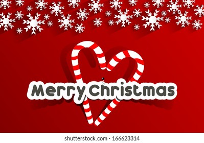 Creative Abstract Merry Christmas Card vector illustration