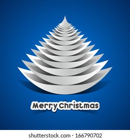 Creative Abstract Merry Christmas Card vector illustration