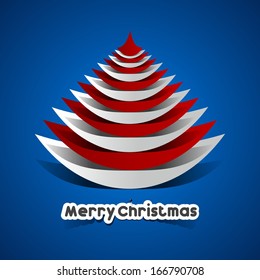 Creative Abstract Merry Christmas Card vector illustration