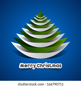 Creative Abstract Merry Christmas Card vector illustration