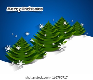 Creative Abstract Merry Christmas Card vector illustration